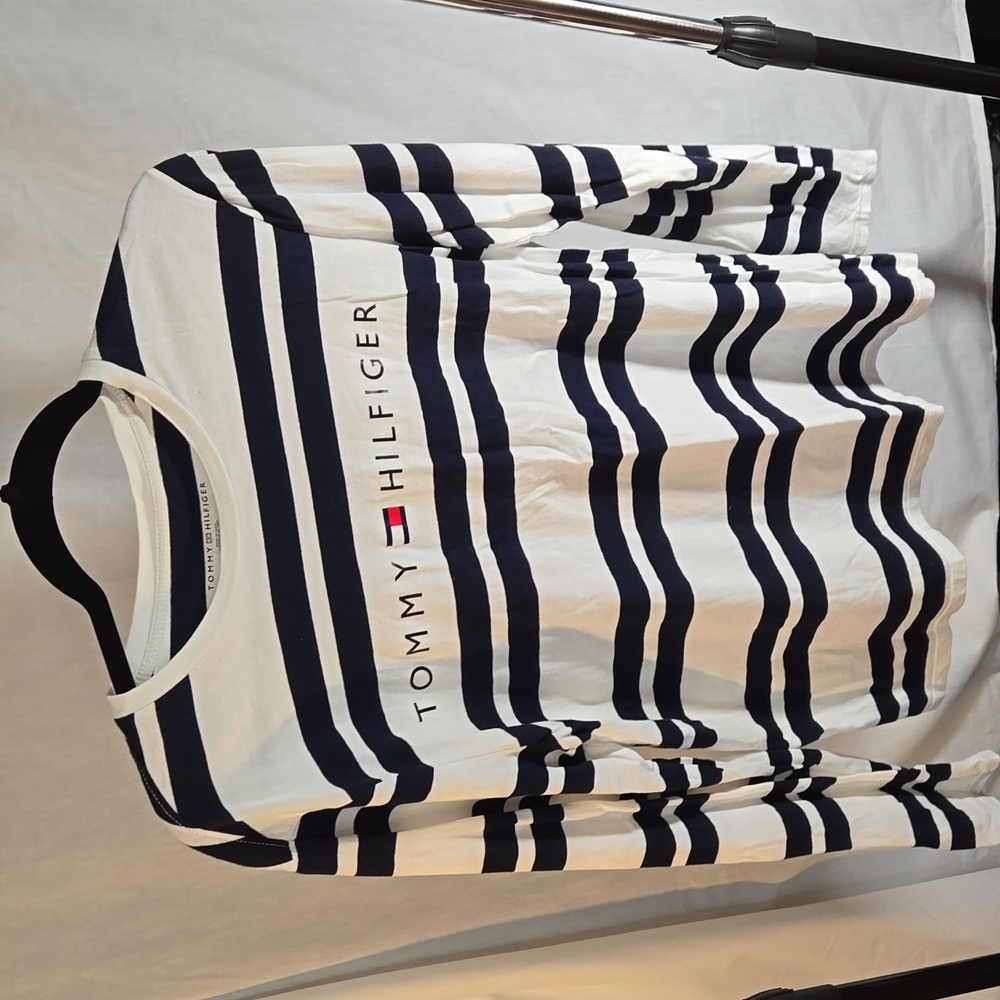 Tommy Hilfiger, Women's M, Navy Blue and White